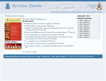 Tablet Screenshot of fuente.uan.edu.mx