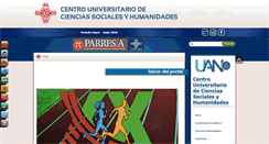 Desktop Screenshot of cucsh.uan.edu.mx