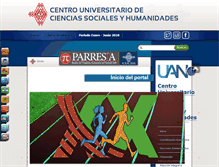 Tablet Screenshot of cucsh.uan.edu.mx